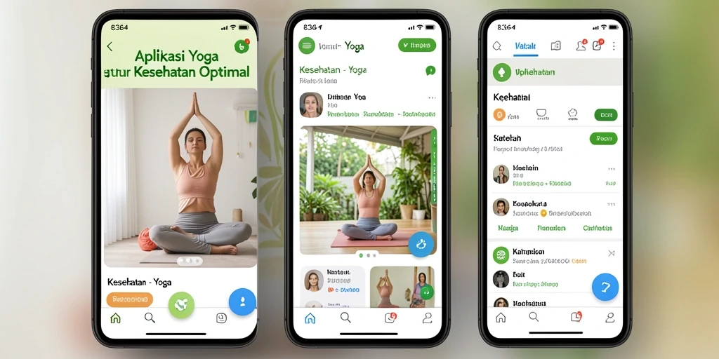Antarmuka aplikasi Yoga 8364 yang menarik dan mudah digunakan.