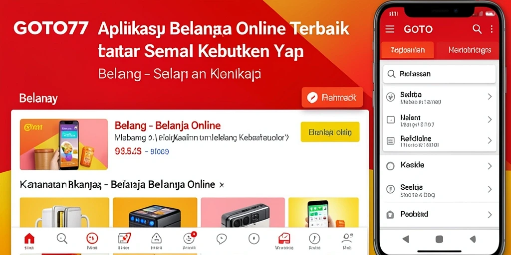 Tampilan antarmuka GOTO77 untuk Belanja Online yang menarik dan mudah digunakan.