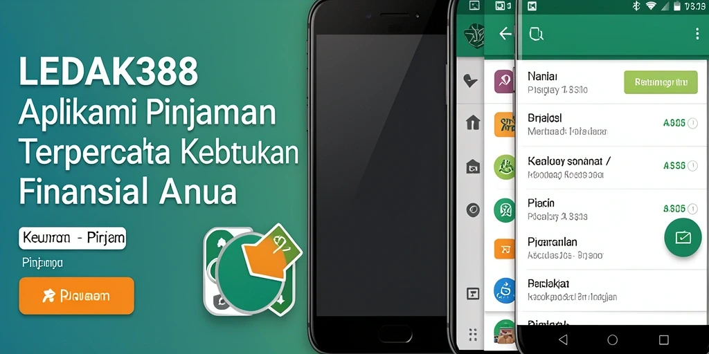 Tampilan antarmuka LEDAK388 yang user-friendly untuk pengajuan pinjaman.