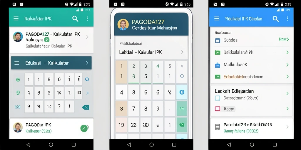 Antarmuka aplikasi Kalkulator IPK yang sederhana dan informatif.