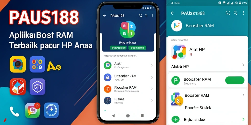 Antarmuka utama PAUS188 yang memudahkan pengguna melakukan optimasi RAM.