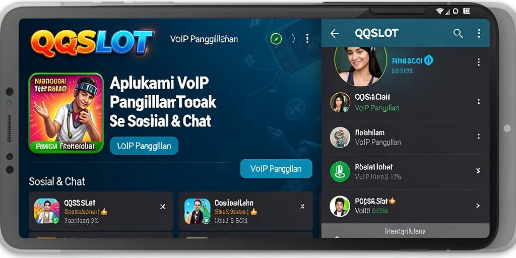 Tampilan antarmuka yang ramah pengguna dari QQSLOT saat melakukan panggilan.